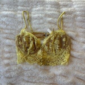 For Love And Lemons Faye Lace Bralette